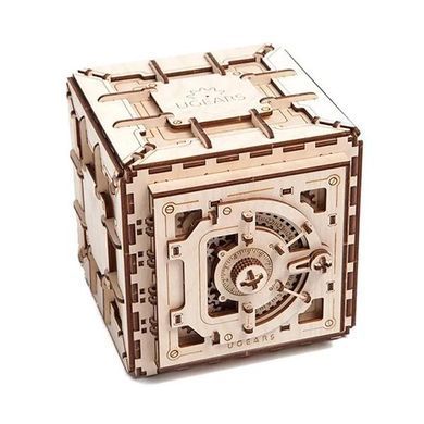 Дерев'яний механічний 3D конструктор Ugears Сейф (70011) dt_93562 фото