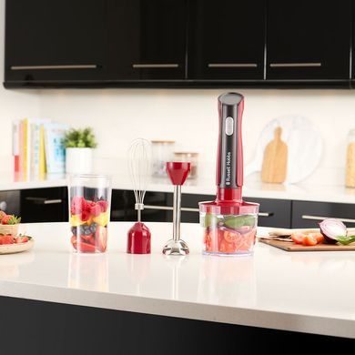 Russell Hobbs Блендер заглибний Desire Red, 500Вт, чаша-500мл, вінчик, міні-подріб., червоний (382684) 27140-56 фото