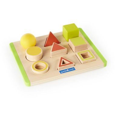 Дерев'яний сортер Guidecraft Manipulatives Фігури в просторі (G6744) dt_2192 фото
