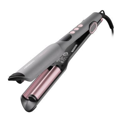 ARDESTO Плойка для створення локонів Pink Touch, 55Вт, 100-200C, кераміка, сірий+рожевий (377972) HC-R350PT фото