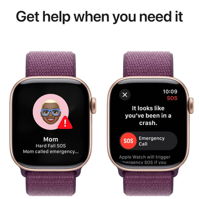 Смарт годинник APPLE Watch S10 GPS 42mm Rose Gold Alum Plum Sp/Loop MWWK3QH/A фото