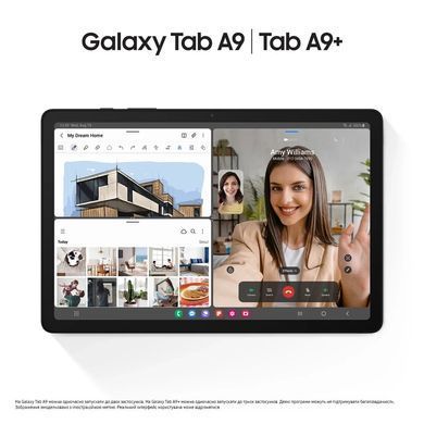 Планшет Samsung Galaxy Tab A9+ 2025 (X216) 11" 8ГБ, 256ГБ, 5G, 7040мА&bull;год, Android, сірий (391515) SM-X216RZAPEUC фото