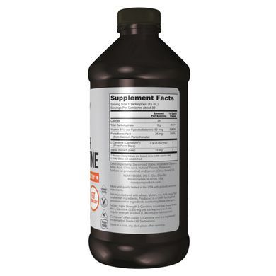 Рідкий Л-Карнітин Now Foods L-Carnitine Liquid 3000 мг (473 мл)