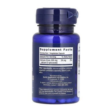 Calcium D-Glucarate 200mg - 60 vcaps Life Extension