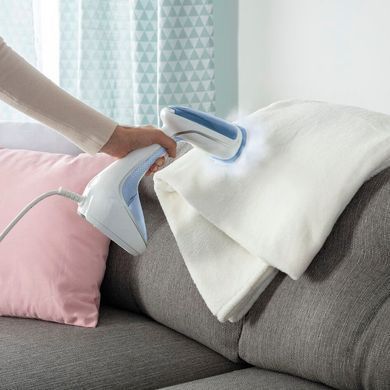Tefal Відпарювач компактний Pure Tex , 1700Вт, 200мл, постійна пара - 30гр, керам. підошва, блакитний (356640) DT9531E0 фото