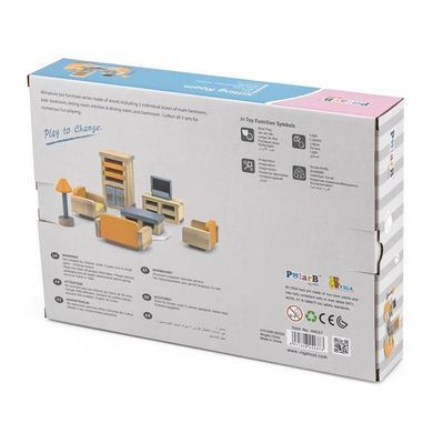 Деревянная мебель для кукол PolarB Гостиная (44037) dt_13038 фото