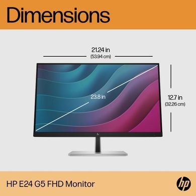 Монитор LCD 23.8" HP E24 G5 HDMI, DP, USB, IPS 6N6E9AA фото