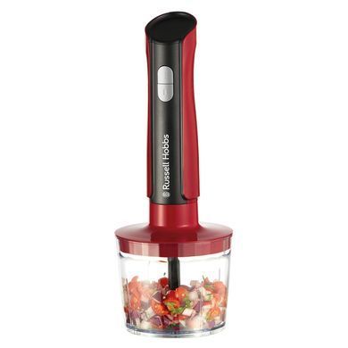 Russell Hobbs Блендер заглибний Desire Red, 500Вт, чаша-500мл, вінчик, міні-подріб., червоний (382684) 27140-56 фото