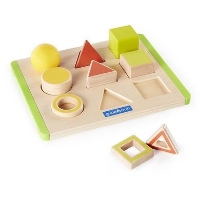 Дерев'яний сортер Guidecraft Manipulatives Фігури в просторі (G6744) dt_2192 фото