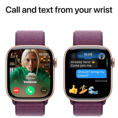 Смарт годинник APPLE Watch S10 GPS 42mm Rose Gold Alum Plum Sp/Loop MWWK3QH/A фото