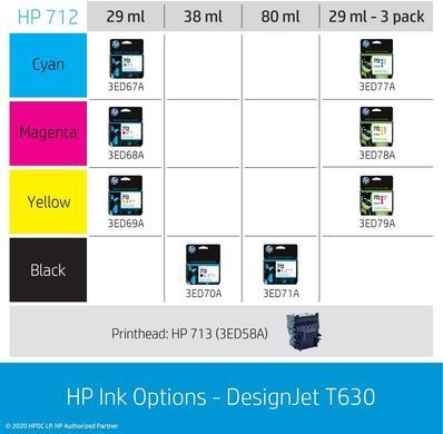 Принтер HP DesignJet T630 24" с Wi-Fi 5HB09D фото