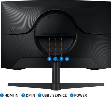 Samsung Монитор 27" Odyssey G55C 2xHDMI, DP, VA, 2560x1440, 165Hz, 1ms LS27CG550EIXCI фото