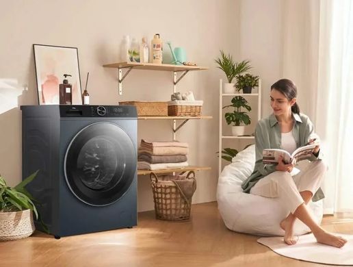 TCL Пральна машина фронтальна, 8кг, 1400, A+++, 53см, дисплей, пара, інвертор, сірий (384746) FP0834SA1UA фото