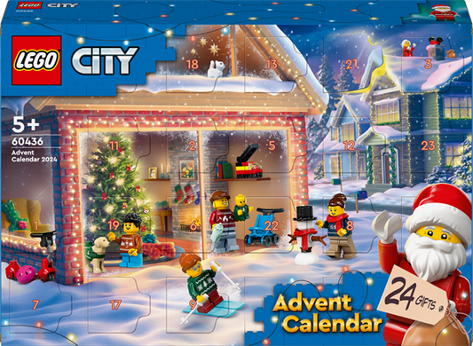 Різдвяний адвент-календар 2024 LEGO City 195 деталей (60436)