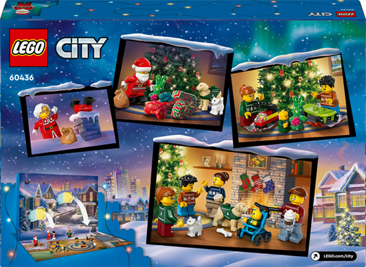Різдвяний адвент-календар 2024 LEGO City 195 деталей (60436)