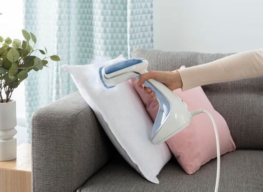 Tefal Відпарювач компактний Pure Tex , 1700Вт, 200мл, постійна пара - 30гр, керам. підошва, блакитний (356640) DT9531E0 фото