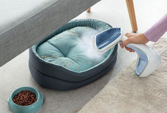 Tefal Відпарювач компактний Pure Tex , 1700Вт, 200мл, постійна пара - 30гр, керам. підошва, блакитний (356640) DT9531E0 фото