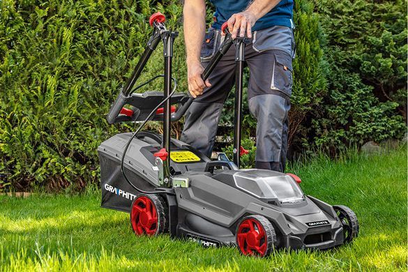 Аккумуляторная газонокосилка GRAPHITE 58G033 (36V, 40 см, травосборник 40л) без АКБ 58G033 фото