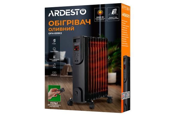Масляный радиатор ARDESTO чёрный