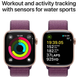 Смарт годинник APPLE Watch S10 GPS 42mm Rose Gold Alum Plum Sp/Loop MWWK3QH/A