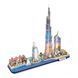 3D пазл CubicFun City Line з LED-підсвіткою Дубай (L523h) dt_22922
