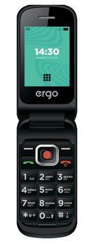 Мобільний телефон ERGO F241 Dual Sim (чорний) F241 Dual Sim (black) фото