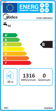 Водонагрівач MIDEA PRIME Wi-Fi D100-20ED6 (W) 000003980 фото