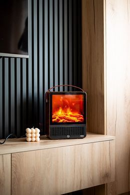 Електричний камін NEO TOOLS 90-156, 1500 Вт, з ефектом полум&rsquo;я та регулюванням тепла