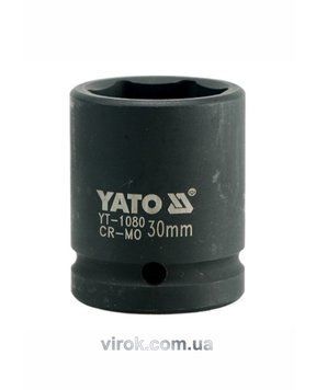 Головка торцева ударна 6-гранна YATO : квадрат 3/4", М= 30 мм, L= 53 мм
