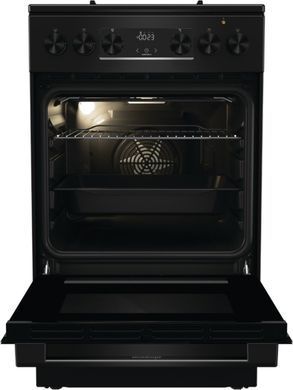 Gorenje Плита комбінована, 62л, 50x60см, дисплей, IconLed, емальовані, чорний (375219) GK5C60BJ фото