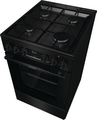 Gorenje Плита комбінована, 62л, 50x60см, дисплей, IconLed, емальовані, чорний (375219) GK5C60BJ фото