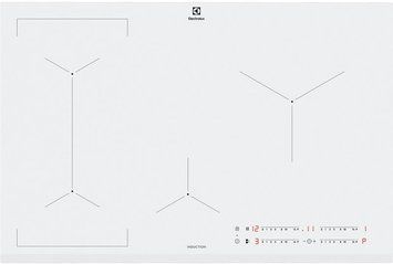 Electrolux Варильна поверхня індукційна, 80см, розширена зона, білий (376772) EIV83443BW фото
