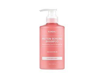 Шампунь для пошкодженого волосся "Шкіра & Ірис" Kundal Protein Bonding Shampoo Leather Iris 500ml, 500ml