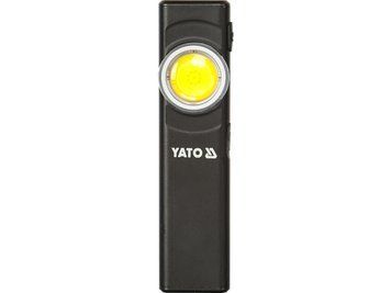 Фонарь-мини диодный тонкий YATO от аккумул. Li-Po 3.7 V 450 mA, осветл.- 500/ 300/ 100/ 30 Lm 8 режи YT-085608 фото