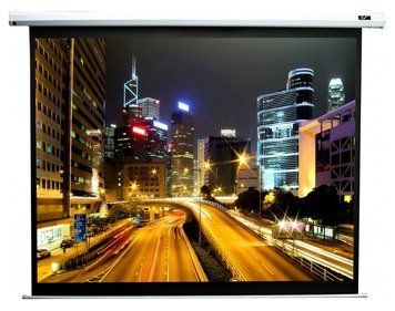Проекційний екран моторизований, настінний ELITE SCREENS Electric100XH, 16:9, 221x125, Мобільний електричний, 100