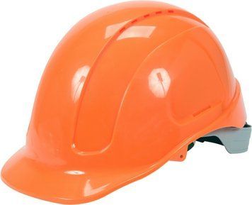 Каска для защиты головы YATO оранжевая из пластика ABS