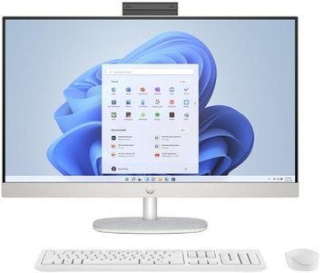 HP Комп'ютер персональний моноблок All-in-One 27" FHD IPS AG, Intel i3-N300, 8GB, F512GB, UMA, WiFi, кл+м, DOS, білий (380965) A45E2EA фото