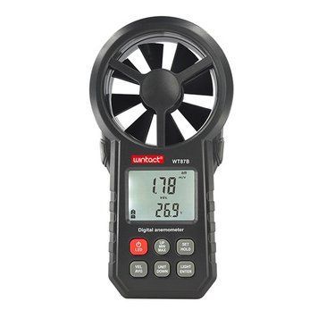 Анемометр крильчастий USB, Bluetooth 0,3-30 м/с, -10-45 &deg;C WINTACT WT87B