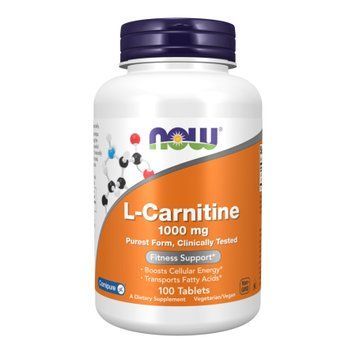 L-Карнітин Now Foods Carnitine Tartrate 1000mg 100 tabs