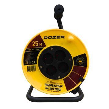 Удлинитель на катушке DOZER б/у ПВС 25м (2*1,5) А0057661 фото
