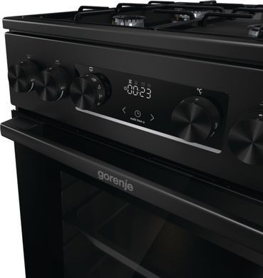 Gorenje Плита комбінована, 62л, 50x60см, дисплей, IconLed, емальовані, чорний (375219) GK5C60BJ фото