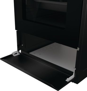 Gorenje Плита комбінована, 62л, 50x60см, дисплей, IconLed, емальовані, чорний (375219) GK5C60BJ фото