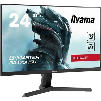 23.8" 16:9 Fast IPS РК ігровий монітор, 1920х1080, 0,2 мс (MPRT), 180 Гц, Adaptive Sync, 1xHDMI 1.4/ IIYAMA G2470HS-B1 3727961 фото