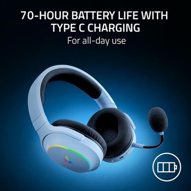 Гарнітура ігрова Razer Barracuda X Chroma, BT/WL, RGB, білий (387200) RZ04-05220200-R3M1 фото