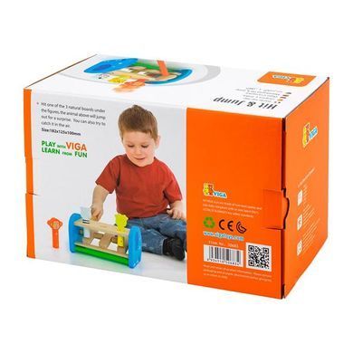 Дерев'яна стукалка Viga Toys Звірята (50683) dt_921 фото
