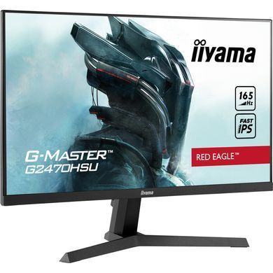 23.8" 16:9 Fast IPS РК ігровий монітор, 1920х1080, 0,2 мс (MPRT), 180 Гц, Adaptive Sync, 1xHDMI 1.4/ IIYAMA G2470HS-B1 3727961 фото