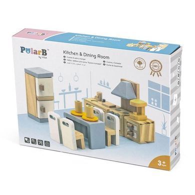 Деревянная мебель для кукол PolarB Кухня и столовая (44038) dt_13039 фото