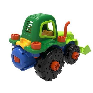 Конструктор Edu-Toys Трактор з шуруповертом 29 деталей (JS030) dt_2643 фото