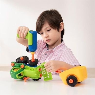 Конструктор Edu-Toys Трактор з шуруповертом 29 деталей (JS030) dt_2643 фото