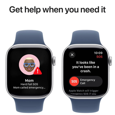 Смарт годинник APPLE Watch S10 GPS 42mm Silver Alum Denim Sp/b - S/M MWWA3QH/A фото